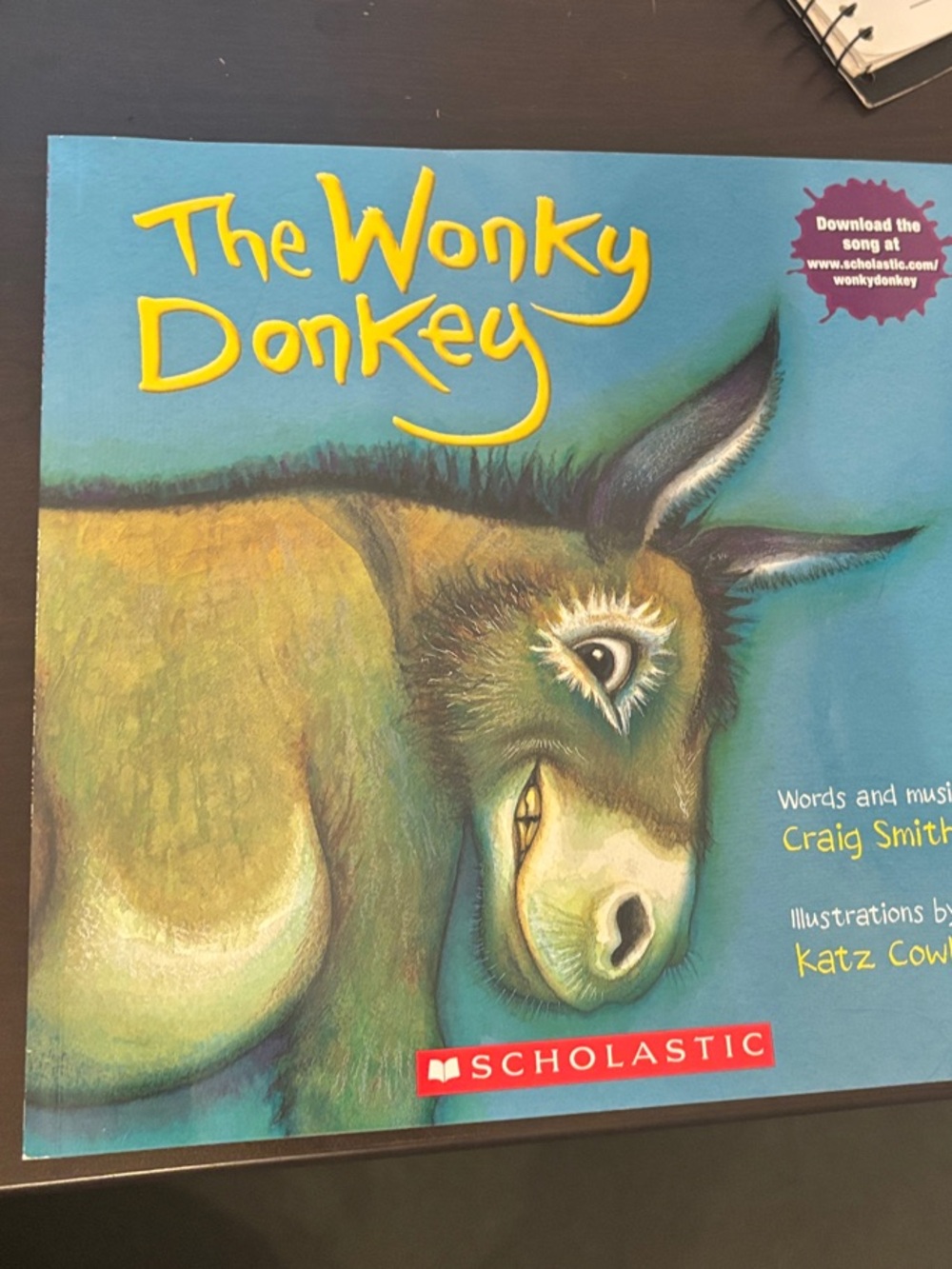 Scholastic The Wonky Donkey - Blue/Green Illustrated Cover